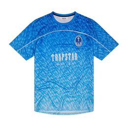 Men's Tshirts New Trapstar London Tshirt Short Sleeve Unisex Blue for Men Fashion Tee Tops Male t Shirts Yk g