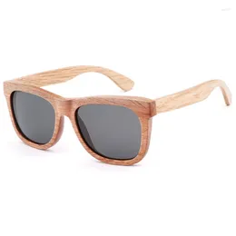 Sunglasses BerWer Bamboo Men Wooden Women Designer Mirror Original Wood Sun Glasses