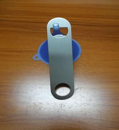 DHL 50pcs Heavy Duty Stainless Steel Flat Bottle Opener018305053