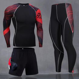 Underpants Kapyapar Men's Thermal Underwear Set Sports Base Layer Clothing Quickdrying Long Johns Ski Cycling Running Tights S4xl