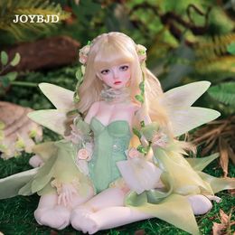Isabella BJD Doll 14 Muxi Fantasy Flower Fairy Love Hope Wings Pearls Necklace Orange Exquisite Craftsmanship Embroidery Joybjd 240108