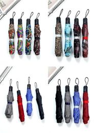 Lovers Flower Color Umbrellas Short Handles Triple Fold Umbrella Outdoors Hiking Rain Day Articles Selling 4 9rs L15745728