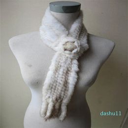 Designer whole retail fashion real mink handmade fur scarf solid