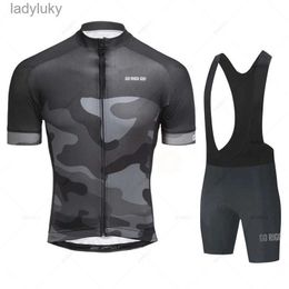 Cycling Jersey Sets Go Rigo Go Cycling Jersey Set Summer Cycling Clothes MTB Bike Short Sleeve Shirt Mountain Bicycle Clothing Ropa Maillot CiclismoL240108