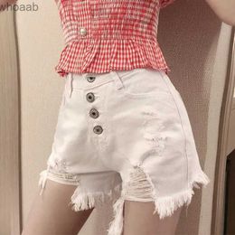 Women's Shorts Womens Shorts Baggy Ripped Short Pants for Women To Wear Denim Loose White Wide Jeans Clothing Elegant Offer Free Shipping Cheap YQ240108