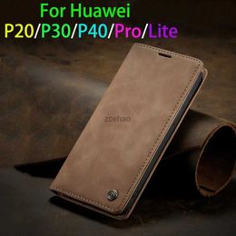 Cell Phone Cases Luxury Magnetic Flip Silicone Case Nova 7i 6se 3E Leather Wallet Phone Cover For Huawei P20 P30 P40 Lite P50 Pro Mate 30 P SmartL240105