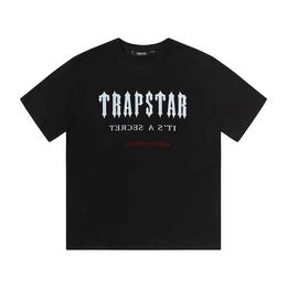 Designer Fashion Clothing Tees Tsihrts Shirts Trapstar Limited Gradient Letter Short Sleeve Tshirt Street Loose Cotton Round Neck Top Rock