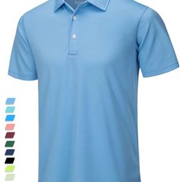 TACVASEN Summer Casual T-shirts Mens Short Sleeve Polo Shirts Button Down Work Shirts Quick Dry Tee Sports Fishing Golf Pullover 240106