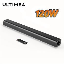 Speakers ULTIMEA 120W TV Soundbar 2.0 Channel Wireless Bluetooth 5.0 Speaker 3D Surround Sound Soundbar Home Theatre Bluetooth Speakers