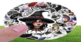 50PCS Graffiti Skateboard Stickers dark witch For Car Baby Scrapbooking Pencil Case Diary Phone Laptop Planner Decoration Book Alb5640259