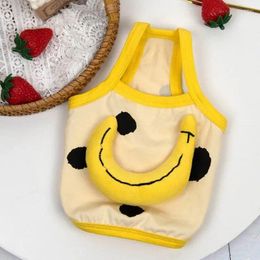 Dog Apparel Moon Vest Pet Clothes Fashion Clothing Dogs Super Small Cute Cotton Chihuahua Print Summer Yollow Girl Boy Mascotas