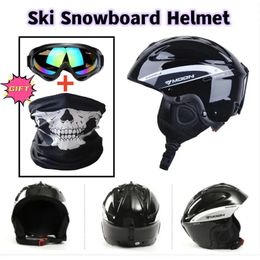 Professional Winter Ski Snowboard Helmet Men Women Skating Skateboard Snowboard Snow Sports Helmets with Goggles Safety Capacete 240108