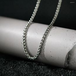 Pendant Necklaces MYLONGINGCHARM Stainless Steel Lantern Chain Men Necklace 5mm Thickness 63cm Length