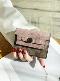 Designer wallets luxury mens women purses flower letters credit card holders fashion short money clutch bags Coin Purses