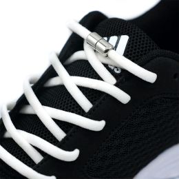 Elastic No Tie Shoelaces Semicircle Shoe Laces For Kids and Adult Sneakers Shoelace Quick Lazy Metal Lock Laces Shoe Strings