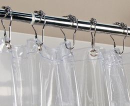 Stainless Steel Curtain Hooks Durable Shower Curtains Hooks Rings Home el Bath Toilet Supplies4042463