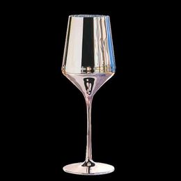 Wine Glasses Rose Golden Crystal Goblets Wine Glass Juice Drink Champagne Goblet Party Barware Dinner Water Home Decor Chic Luxury YQ240105