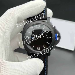 VSF Factory Men's Automatic movement 1176 Best Edition Black Dial Blue Rubber P9010 Blue Textile Strap Vertically-brushed Black Dial WaterResistance Wristwatches