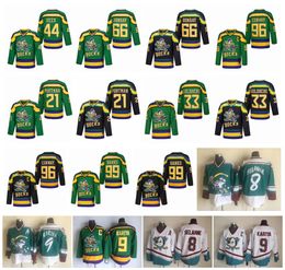 Mighty Ducks Movie Hockey Jerseys 66 Gordon Bombay 96 Charlie Conway 99 Adam Banks 44 Fulton Reed 21 Dean Portman 8 Teemu Selanne 9 Paul Kar 81