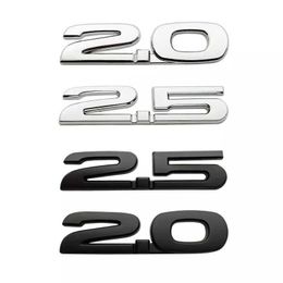 New Car Styling 3D 2.0 2.5 Skyactive Metal Chrome Zinc Alloy Emblem Car Body Badge Sticker for Mazda 3 CX-3 CX-5 RX-8 RX-5