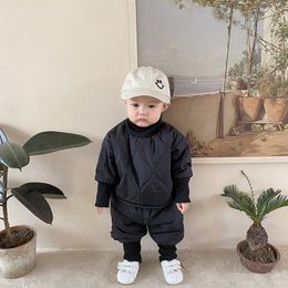 Baby Clothes Set Kids Hoodies Pants 2Pcs/Sets Boys Girls Sport Winter Cotton Toddler Active Clothing Infant Outdoor Tracksuit
