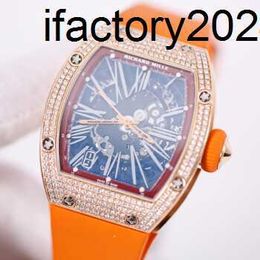 Men MiersRichs Watch VS Factory Men Tpt Case RM023 Gold with Diamond 7EJKJCarbon fiber case