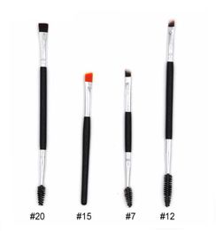 Makeup Eyebrow Brush Mascara Brush 12 Synthetic Duo Makeup Brushes Kit Eyebrow Pencil Tool Drop Ship6510583