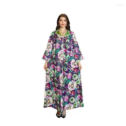 Ethnic Clothing Eid Muslim Dress For Women Abaya Diamond Lapel Jalabiya Morocco Party Dresses Dubai Abayas Kaftan Islam Vestidos Arab Long