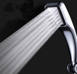 High Pressure Shower Head Water Saving Pressurized ABS Bathroom Square Spray Nozzle Head 300 Holes5720947