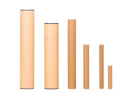 2 Colours Large Perfume Paper Tube Packaging Joss Stick Convenient Carrying Kraft Paper Incense Tube Give Box LX38984797401