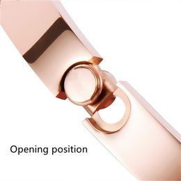 Designer Screw Bracelet Fashion Luxury Jewellery Bangle 18K Rose Gold Silver Titanium Steel Diamond Nail for Men Women 17 18 19 20 size