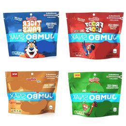 Packaging bag Plastic Bags Mylar packing resealable Zipper Packs stand up pouch sour 600mg tiger paws four colors wholesale Sfrvc