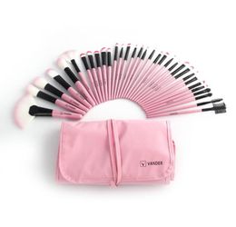 Makeup Brushes 32pcs Pink Professional Cosmetic Eye Shadow Makeup Brush Set Pouch Bag R564324701