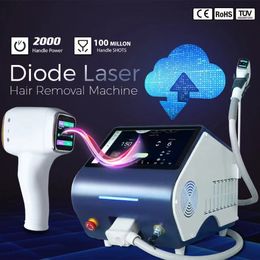 Newest 3 Wavelength 755nm 1064nm 808nm Professional Ice Painless Diode Laser Hair Removal Machine Portable Multfunctional