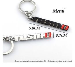 Car Keyring Keychain Key Chain Key Ring for Nissan Nismo Almera Juke Qashqai Tiida X Trail Note Teana 350Z 370Z Styling Pendant