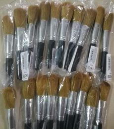 10 pcslot minerals cosmetic brush with wool and wood handlepowder brushblush brush soft makeup tool6306208