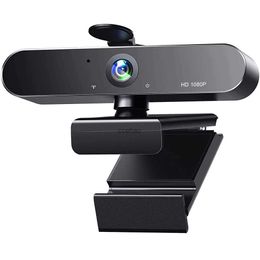 Webcams K12 1080P Webcam Full HD Computer PC WebCamera with Microphone Rotatable Cameras for Live BroadcastVideo Calling Conference WorkL240105