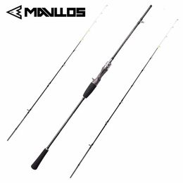 Mavllos Casting Fishing Rod Solid MH/LH Tips Lure 60-80g/80-120g Carbon Saltwater Octopus Fishing Jigging Rod 240108