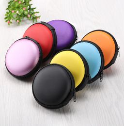 Mix colors Earphone Holder Carrying Hard Bag Box Case For Earphone Headphone Accessories Earbuds memory Card USB Cable 4664324