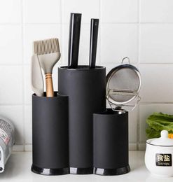 MultiFunction Utensil Holder Knife Block PP Flatware Drainer Storage Box Spoon Fork Kitchen Organiser Rack Kitchen Tools4481189