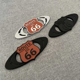 Car Emblem Badge Sticker Motorcycle Bike Helmet Decal Metal Route 66 For Cadillac XT4 XT5 US SRX Ford Buick Jeep Accessories