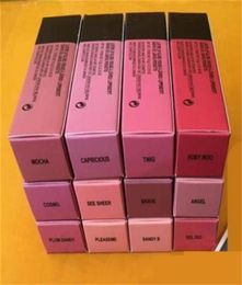 Drop high quality makeup matte lipsticks epacket ship 12 Colour new make up lips lustre lip gloss liquid lipstick 45g9584669