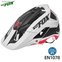 Cycling Helmets BAT Bicycle Helmet MTB Cycling Bike Sports Safety Helmet OFF-ROAD Super Mountain Bike Cycling Helmet man casco ciclismoL240109