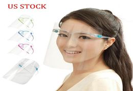 PET Face Shield With Glass Holder Safety Anti OilSplash Proof AntiUV Protective Face Cover Transparent Facial Glass Cover Mask I6656236