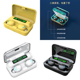 Cell Phone Bluetooth Device F9-5 Digital Display Headset F9-5C Wireless Earbuds Touch Sports Gaming Tws High Power Drop Delivery Otqdh