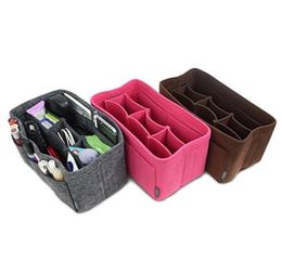 Wholikes Felt Cloth Insert Bag Organizer Makeup Handbag Storage Organizer Multifunctional Travel Insert Handbag Portable Cosmetic2167145