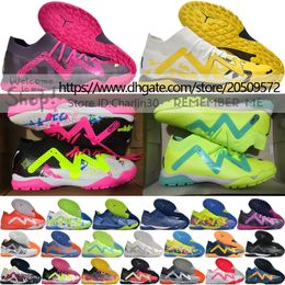 Send With Bag Quality New 2024 Soccer Boots Future Ultimate TF Turf Trainers Socks Shoes Mens High Ankle Soft Leather Comfortable Neymars JR Football Cleats US 7-11.5