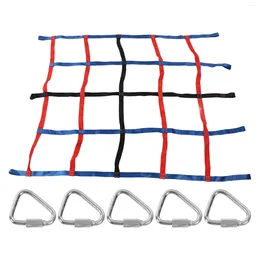 Dumbbells 3 Colors Climbing Net Kids Improve Self Confidence For Playgrounds