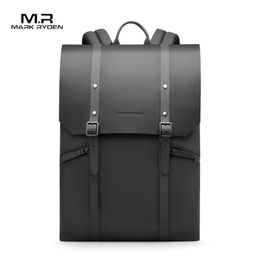 Mark Ryden Durable Men Casual Lightweight Computer Waterproof Mochilas Rucksack 15 inch Bag Black Laptop Backpack 240108