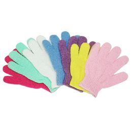 KEWLYSEU Bath Shower Gloves Wash Cloth Scrubber Exfoliating Body Spa Glove 9 colors4492280